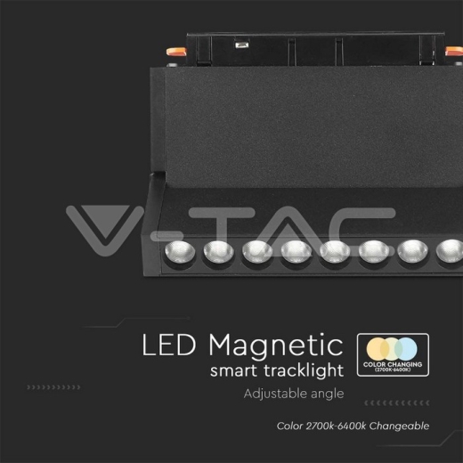 10 Вт світлодіодний магнітний SMART Tracklight чорний корпус 3 в 1 - 2