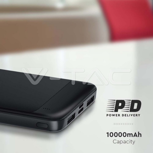 10000mAh Fast Charger Power Bank Black - 6