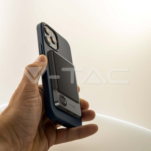 10000mAh 9mm Wireless Magnetic Power Bank сірий - 10