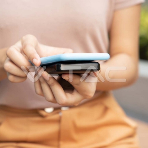 10000mAh 9mm Wireless Magnetic Power Bank сірий - 11