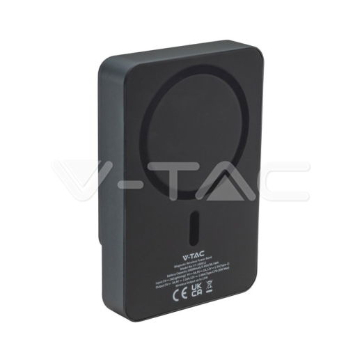 10000mAh 9mm Wireless Magnetic Power Bank сірий - 2