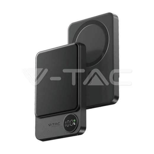 10000mAh 9mm Wireless Magnetic Power Bank сірий - 4