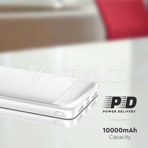 10000mAh Fast Charger Power Bank Білий - 6