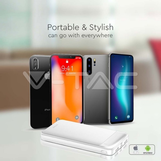 10000mAh Fast Charger Power Bank Білий - 8