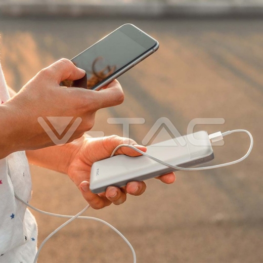 10000mAh Fast Charger Power Bank Білий - 9