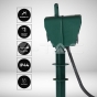 2 способи розетки Garden Spike з механічним таймером 3G 1,5 мм x 3 м IP44 зелений - 5