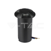 1 Вт світлодіодний кроковий ліхтар чорний 4-сторонній 3000K